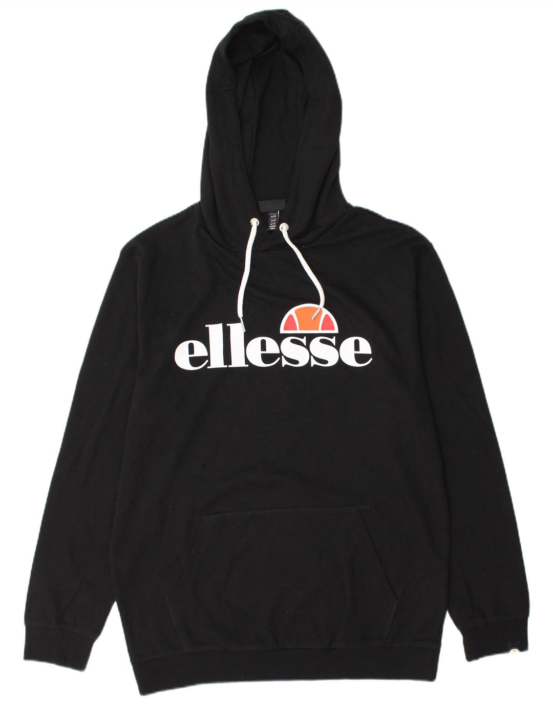 Ellesse Мужской джемпер с капюшоном с рисунком, средний черный, хлопок