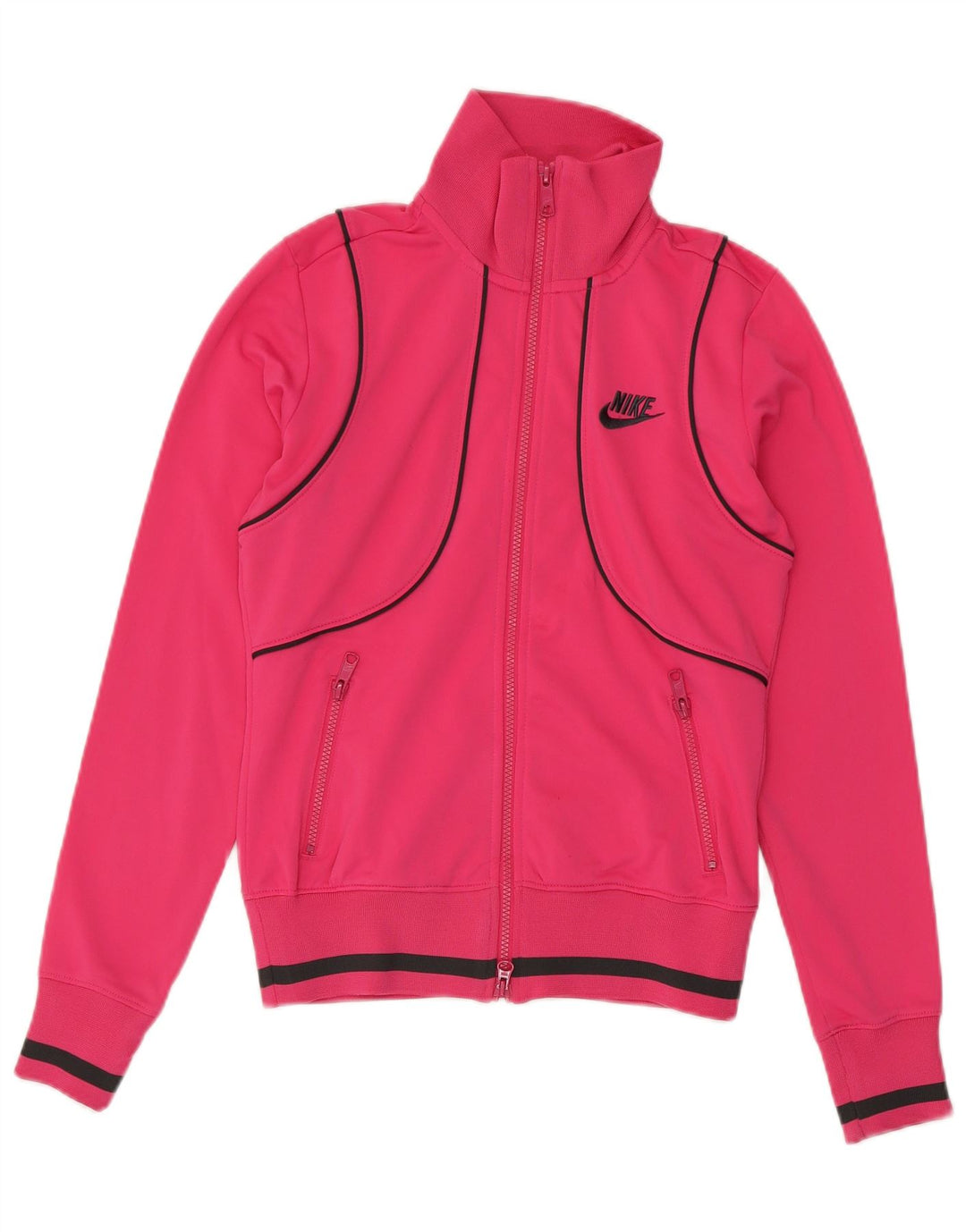 Женский спортивный костюм Nike Top Jacket UK 8/10, маленький розовый полиэстер с цветными блоками