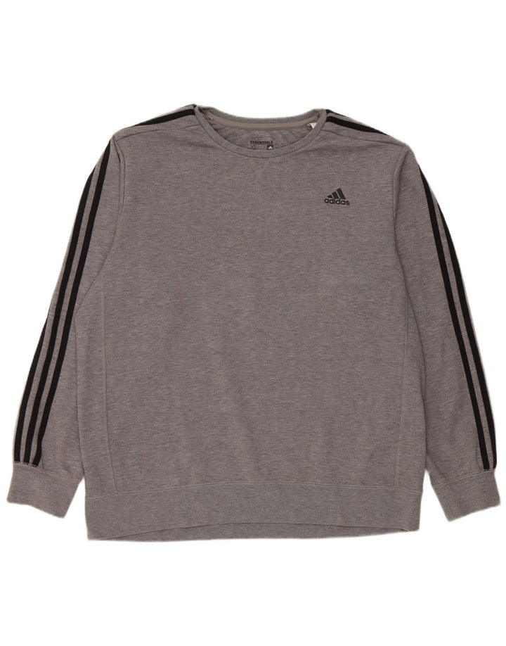 Мужской свитшот Adidas Jumper XL Серый полиэстер с крапинками
