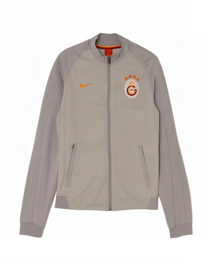 Nike Женские Галатасарай С.К. Спортивный Топ Куртка UK 10 Маленький Серый