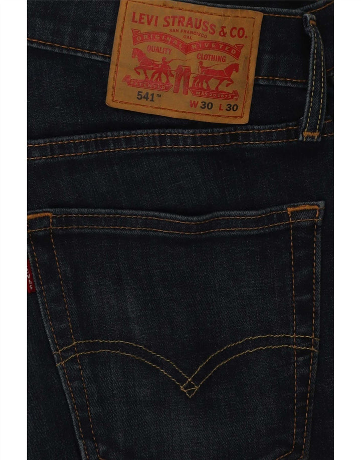 Мужские прямые джинсы Levi's 541 W30 L30 темно-синие, хлопок