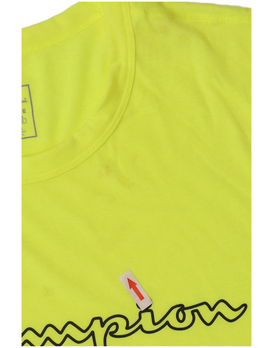 Мужская футболка с рисунком Champion 2XL, желтый полиэстер