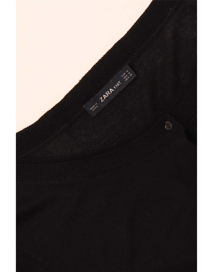 Женский кардиган Zara UK 12, средний черный