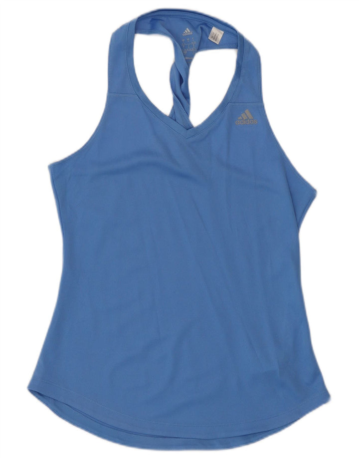 Женский жилет Adidas Climalite Top UK 8/10, маленький синий полиэстер
