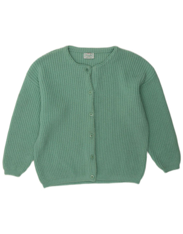 Женский свитер-кардиган Benetton UK 16, большой зеленый