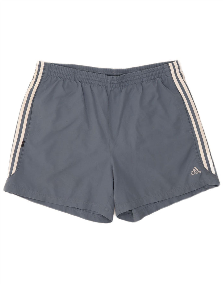Мужские спортивные шорты Adidas XL синие из полиэстера