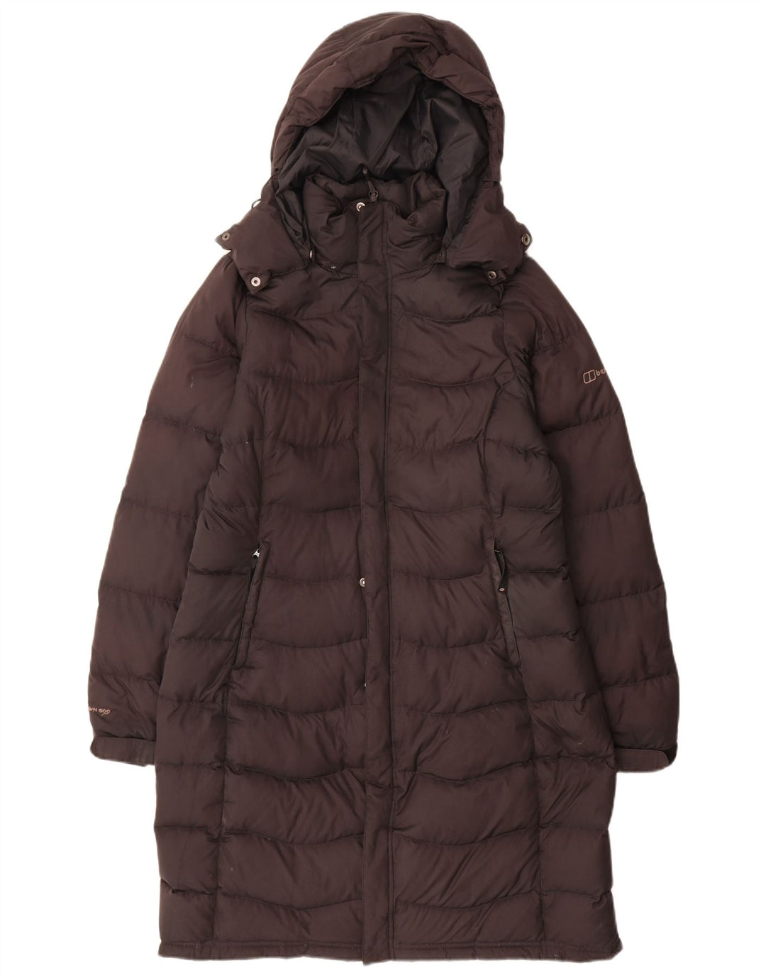 Berghaus Женское Утепленное пальто с капюшоном UK 12 Средний Черный Полиэстер