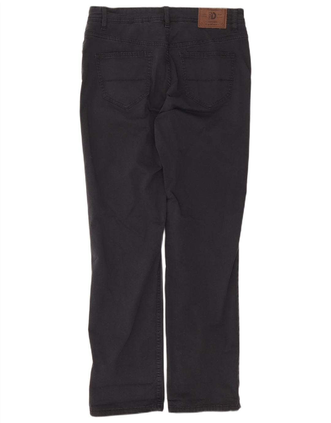DACK'S Mens Straight Casual Trousers IT 46 Small W34 L30 Navy Blue