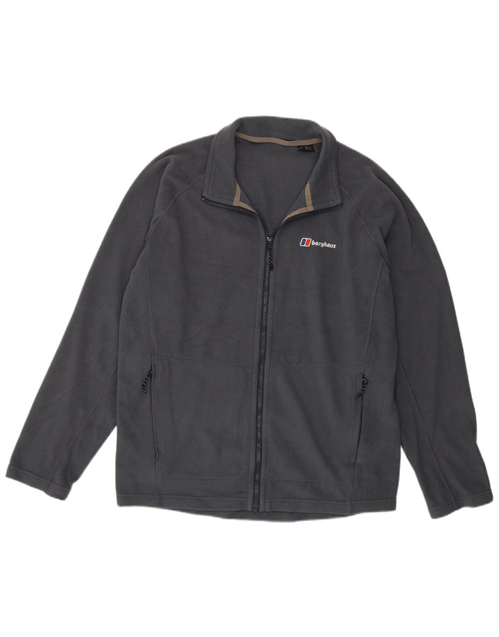 Мужская флисовая куртка BERGHAUS UK 40, большая, серая, полиэстер