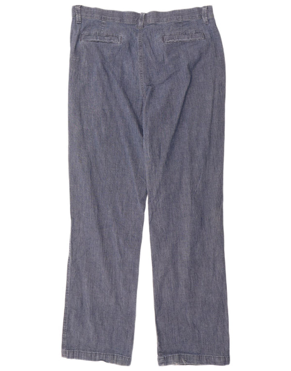 Женские повседневные брюки с высокой талией LEE, США 18, 2XL, W36, L31, синие