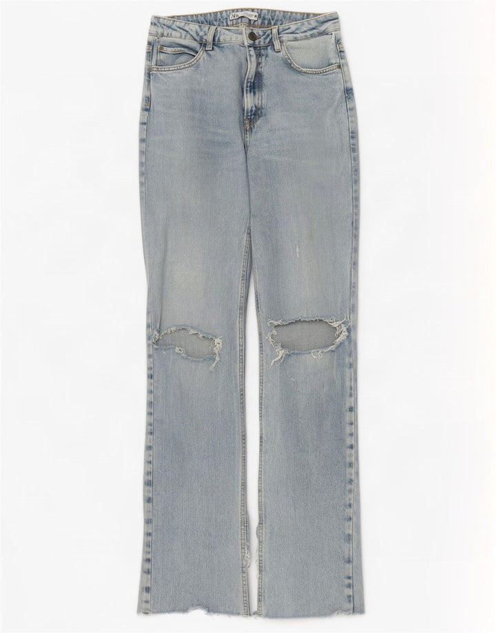 Женские потертые джинсы Zara Bootcut EU 40 Medium W30 L34 Синие