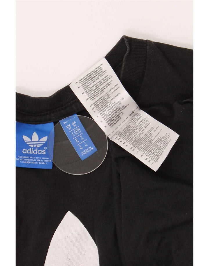 Мужская футболка с рисунком Adidas Top Medium Black Cotton