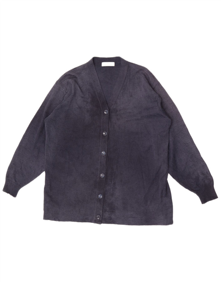 Женский кардиган-свитер Marks & Spencer EU 38/40, средний темно-синий, шерсть