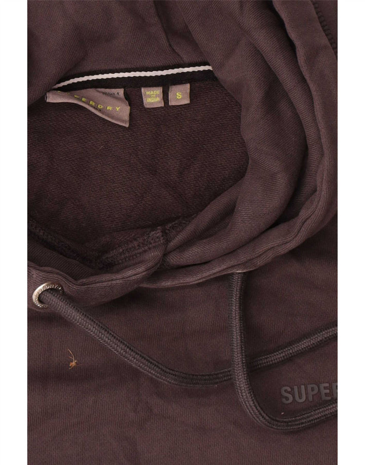 Мужской джемпер с капюшоном Superdry, маленький серый, хлопок