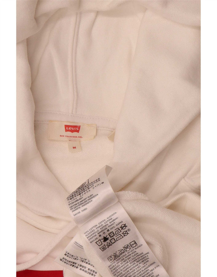 Мужской джемпер с капюшоном Levi's, белый, хлопковый, среднего размера