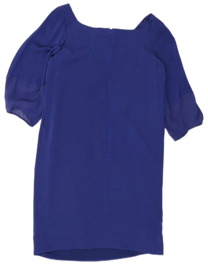 Женское платье прямого кроя с рукавом 3/4 Armani Collezioni IT 44, средний синий