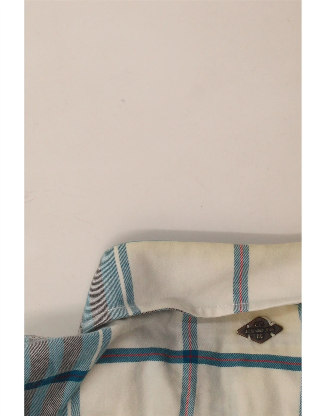 Мужская рубашка Jack & Jones в крупную синюю клетку из хлопка