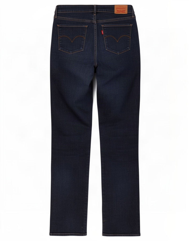 Женские прямые джинсы Levi's 714 W30 L32 Темно-синие