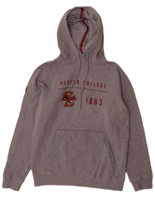 Мужской джемпер свободного покроя с капюшоном Under Armour Boston College, маленький серый