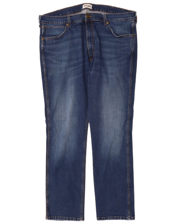 Мужские прямые джинсы Wrangler Greensboro W40 L32, синий хлопок