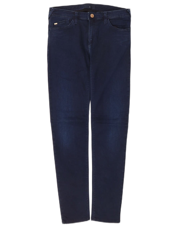 Женские джинсы скинни Armani W26 L28 Темно-синие, хлопок