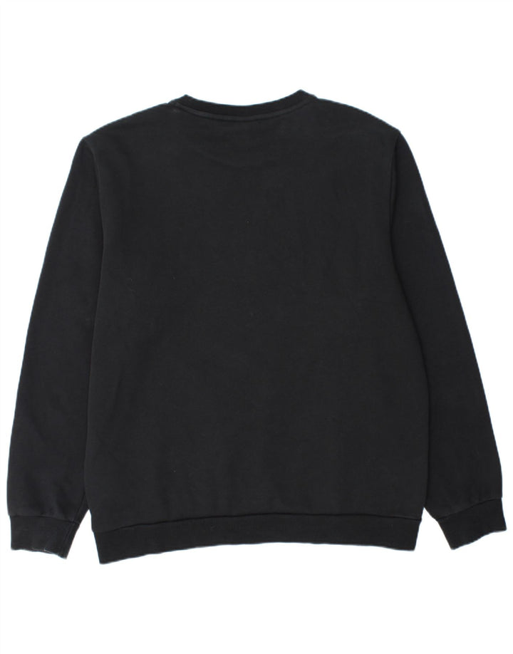 Мужской свитшот с рисунком Puma, большой черный хлопковый джемпер