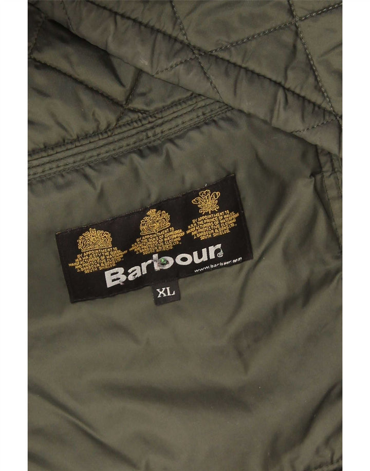 Мужская стеганая куртка Barbour UK 42 XL зеленая