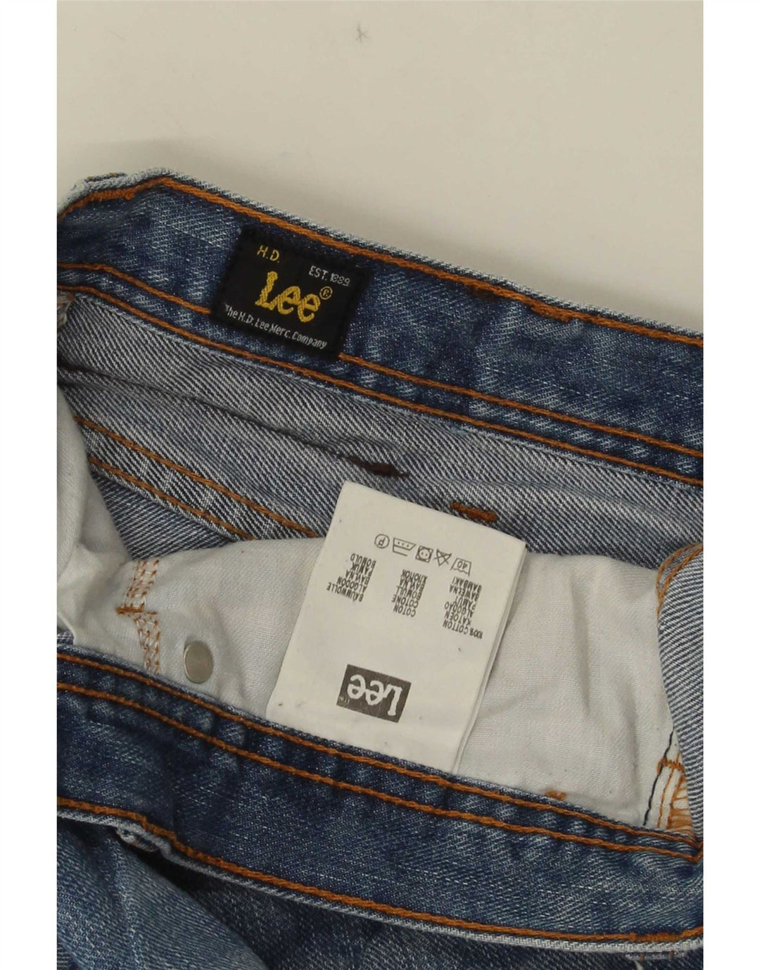Мужские прямые джинсы Lee Brooklyn W36 L31, синий хлопок