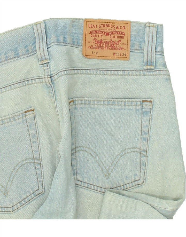 Мужские джинсы LEVI'S 512 Bootcut W33 L34 Синие, хлопок