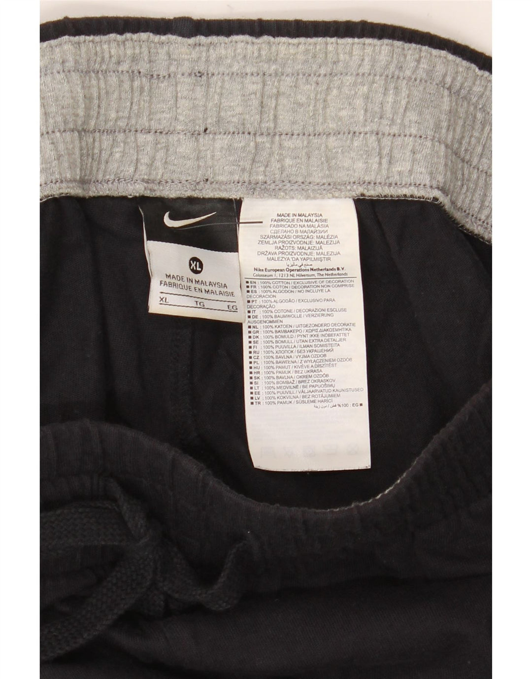 Мужские спортивные шорты Nike XL, черный хлопок