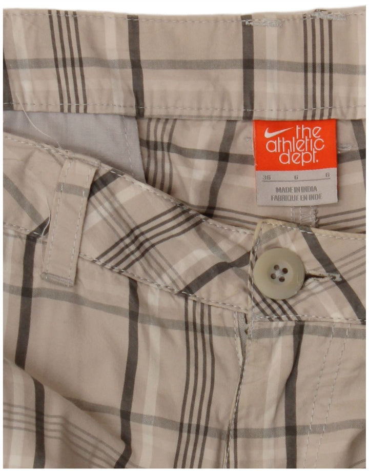 Мужские шорты-карго NIKE W36, большая бежевая клетка