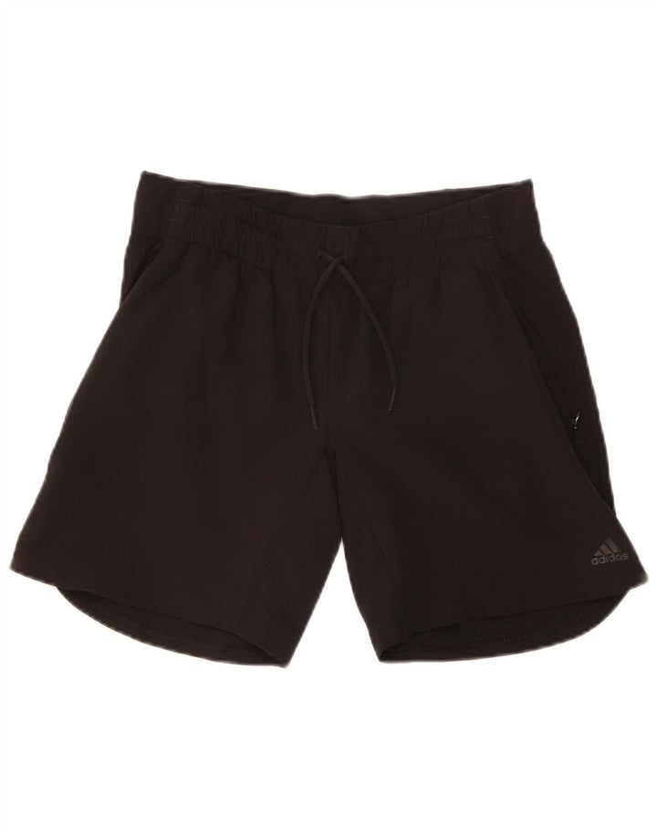 Женские спортивные шорты Adidas Climalite UK 10, маленькие черные из полиэстера