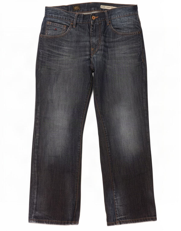 Tommy Hilfiger Mens Woody Comfort Straight Jeans W32 L30 Navy Blue Cotton