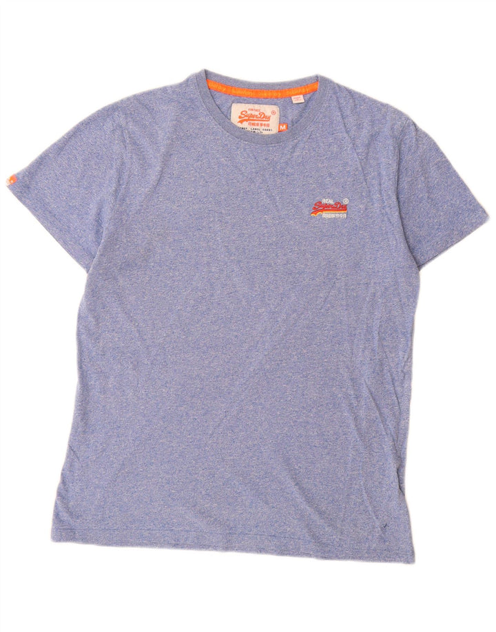 Мужская футболка Superdry Top из хлопка среднего синего цвета с крапинками