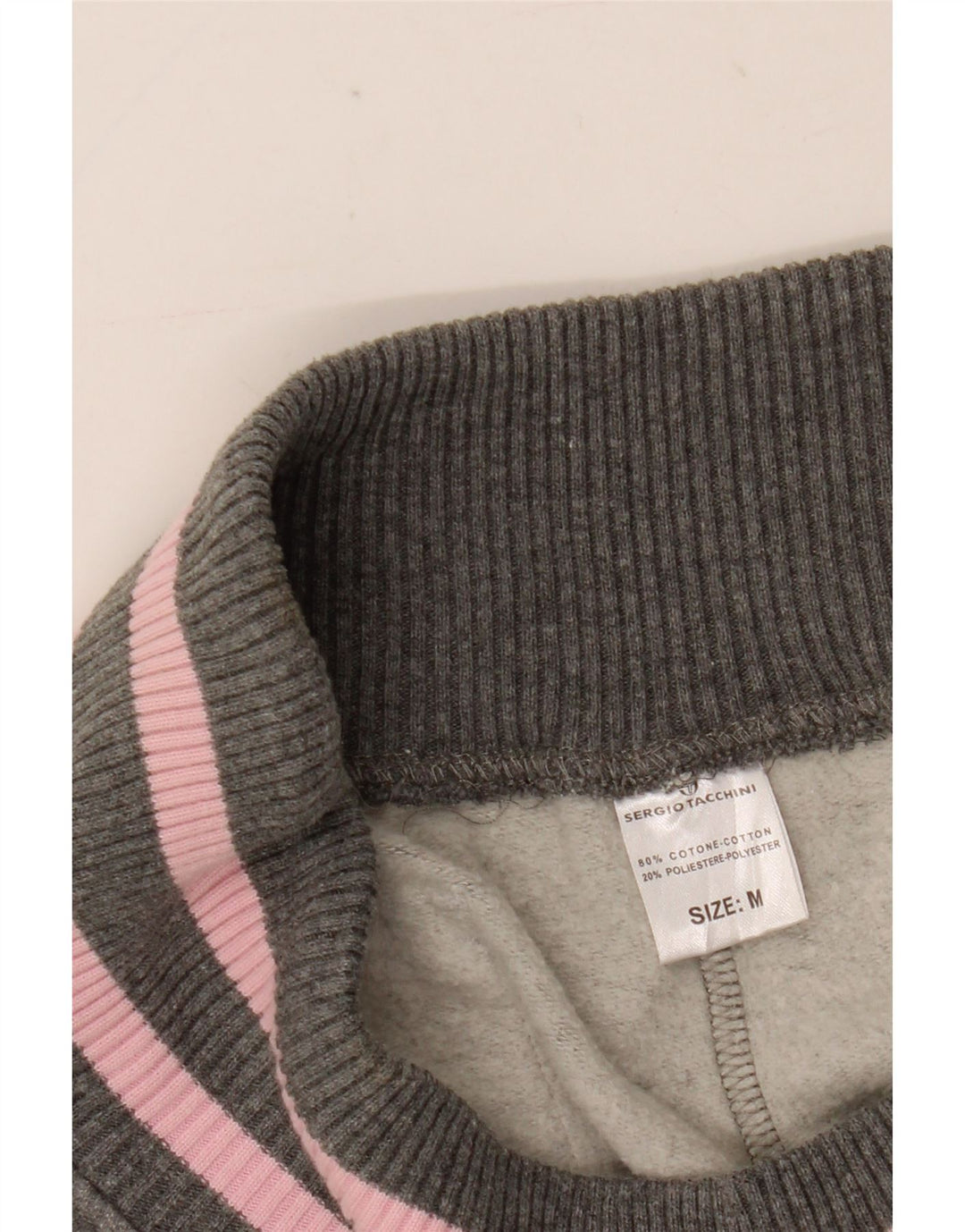 Женские спортивные брюки Sergio Tacchini UK 14, хлопок среднего серого цвета