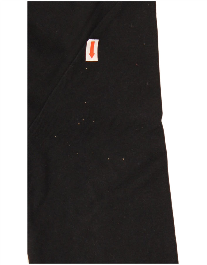 ARMANI JEANS Женский топ с рисунком, рукавом 3/4, Великобритания 12, средний черный, хлопок