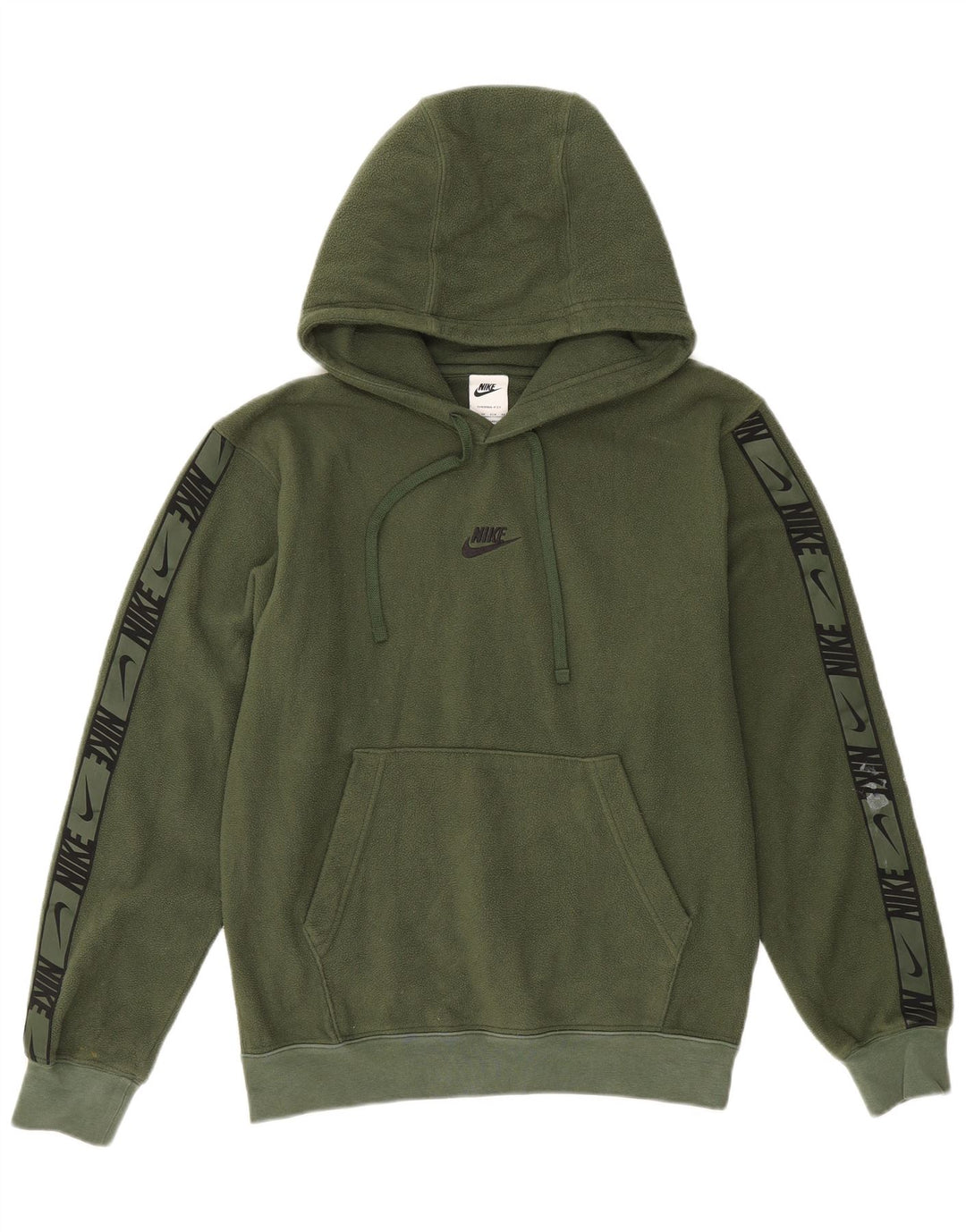 Мужской флисовый джемпер с капюшоном NIKE Therma-Fit XS, зеленый полиэстер