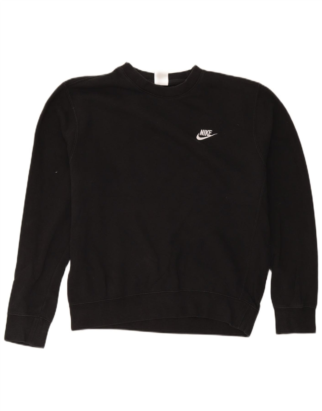 Мужской свитшот Nike, хлопковый джемпер среднего размера, черный