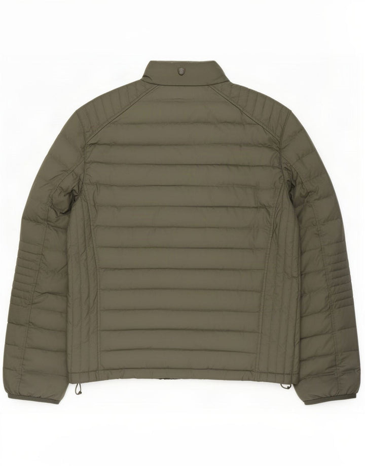 Мужская стеганая куртка Massimo Dutti UK 40, большой цвет хаки, полиэстер