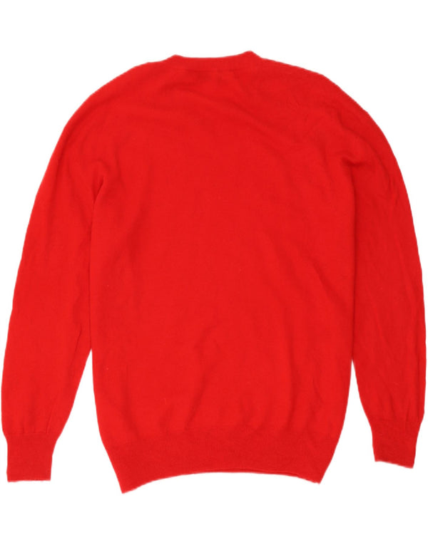 Женский джемпер с круглым вырезом Zara UK 18 XL, красная шерсть