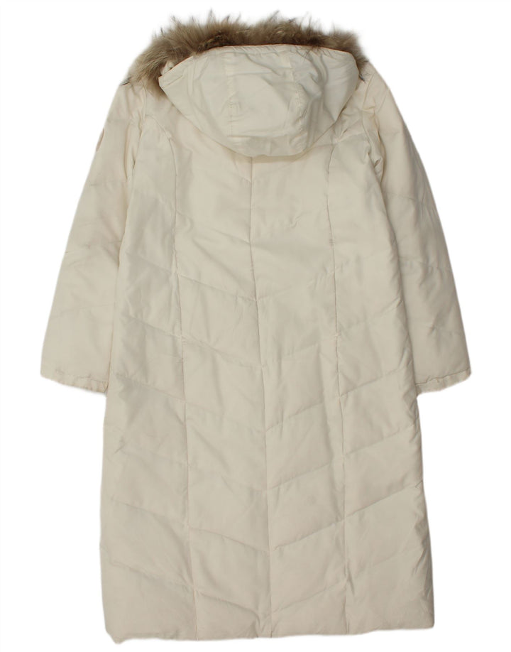 Женское пуховое пальто с капюшоном Conte of Florence IT 44 Medium Off White