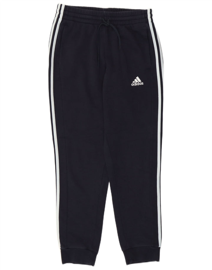 Мужские спортивные брюки Adidas Joggers среднего размера, темно-синие, хлопок