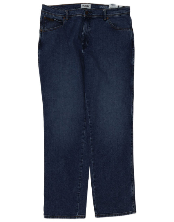 Мужские прямые джинсы Wrangler Texas W36 L32, синий хлопок