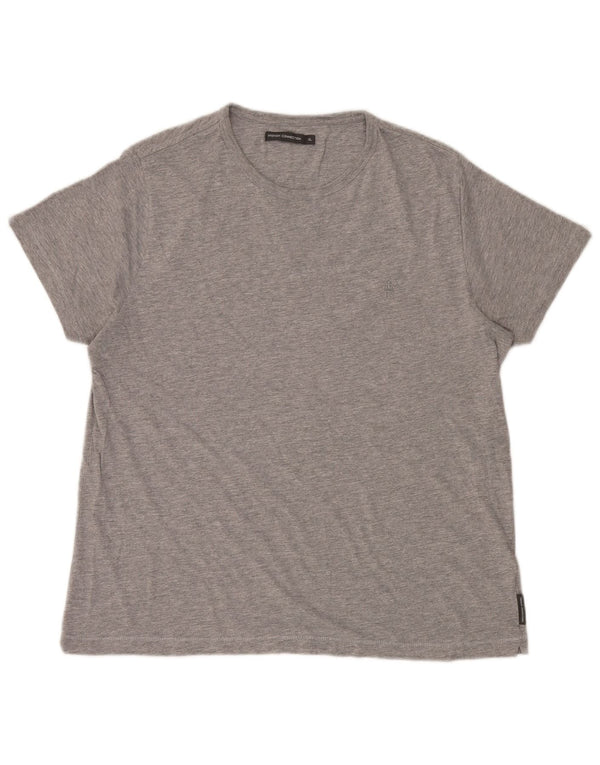Мужская футболка French Connection Top XL, серый хлопок с крапинками