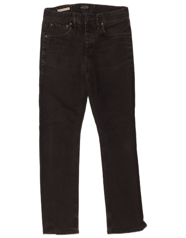 Мужские прямые джинсы Jack & Jones Clark W29 L30, черный хлопок