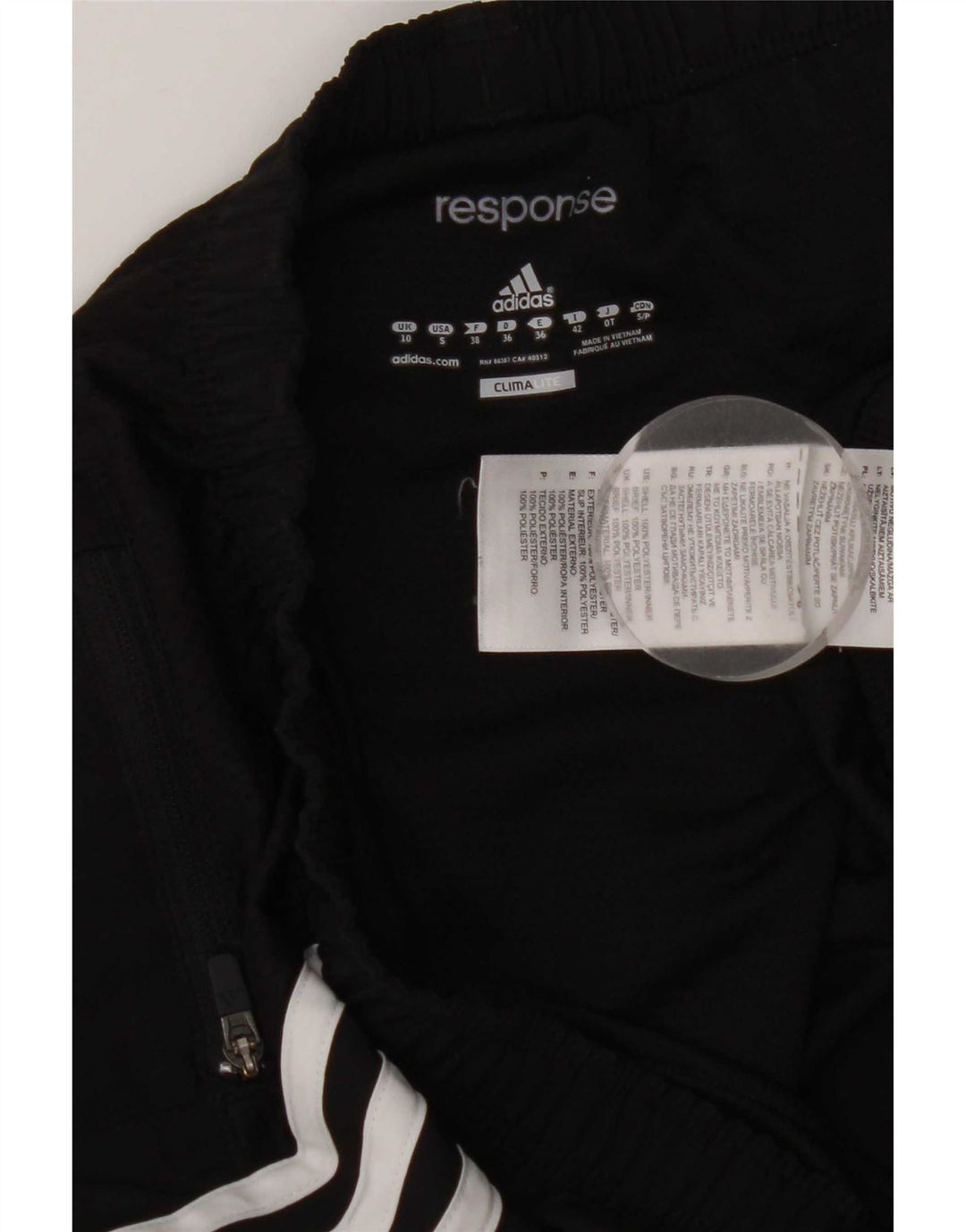 Женские спортивные шорты Adidas Climalite UK 10, маленькие черные из полиэстера