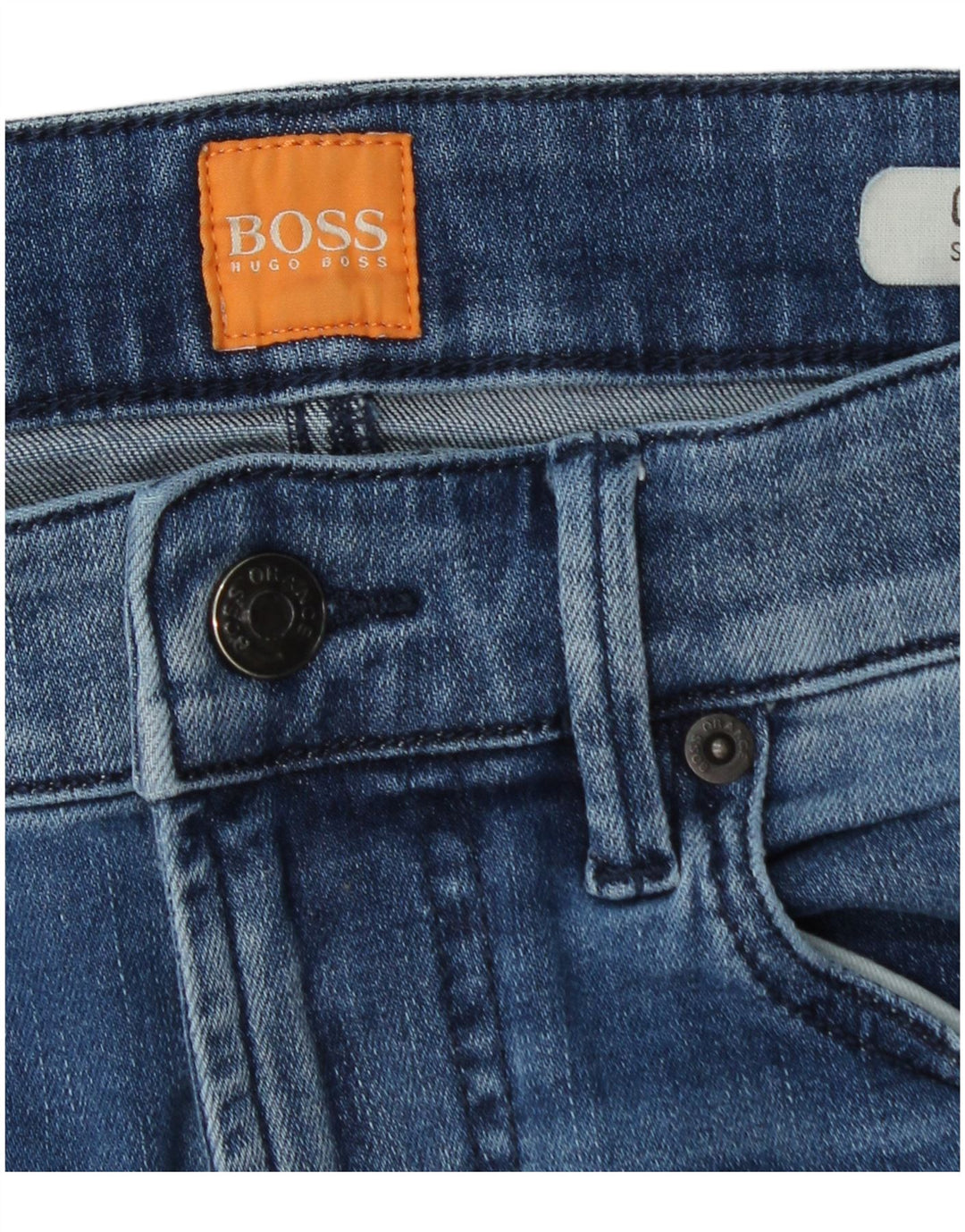 Мужские джинсы скинни Hugo Boss W33 L36 синие, хлопок