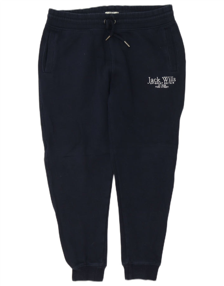 JACK & JONES Мужские спортивные брюки с рисунком, джоггеры, средние, темно-синие