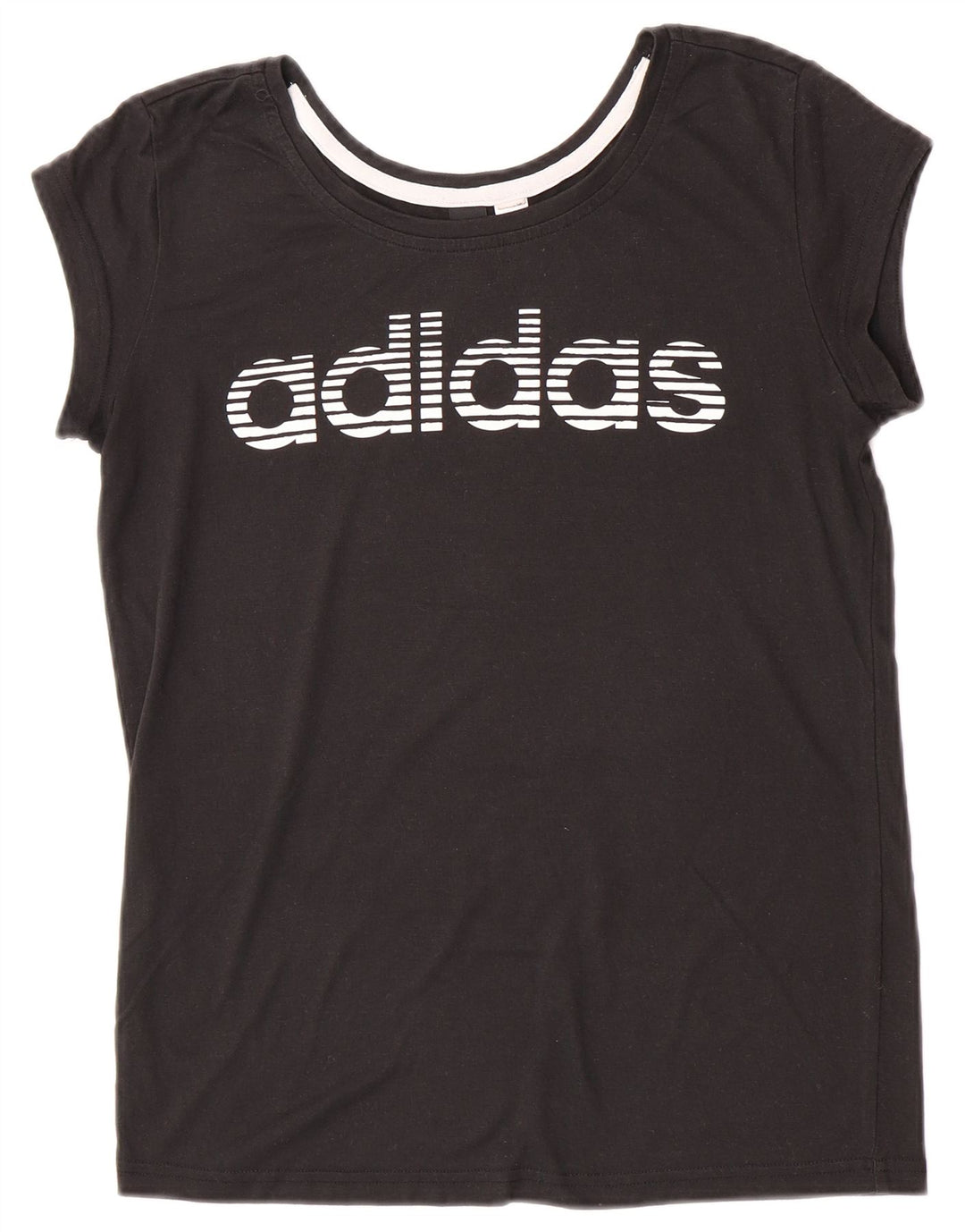 Женская футболка с рисунком Adidas Top UK 12, средний черный