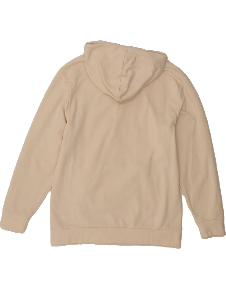 PUMA Mens Graphic Hoodie Jumper Medium Off White Polyester Vintage Puma and Second-Hand Puma from Messina Hembry 